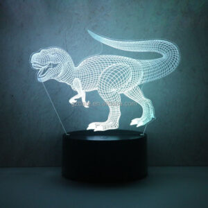 light up dinosaur decorations toy kid Anime 3d led night light animals dinosaurs for room