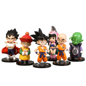 (Wholesale) Japanese Anime DBZ luffy 6pcs/set Mini PVC bind box toys action figures for decoration